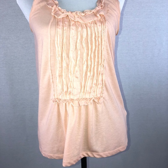 J.Crew peach tuxedo front tank top - Picture 2 of 8